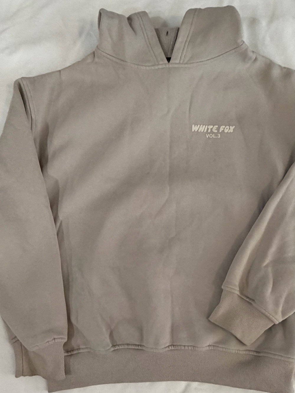White Fox Boutique vol 3 Grey Taupe Women's Hoodie Sweatshirt S/M
